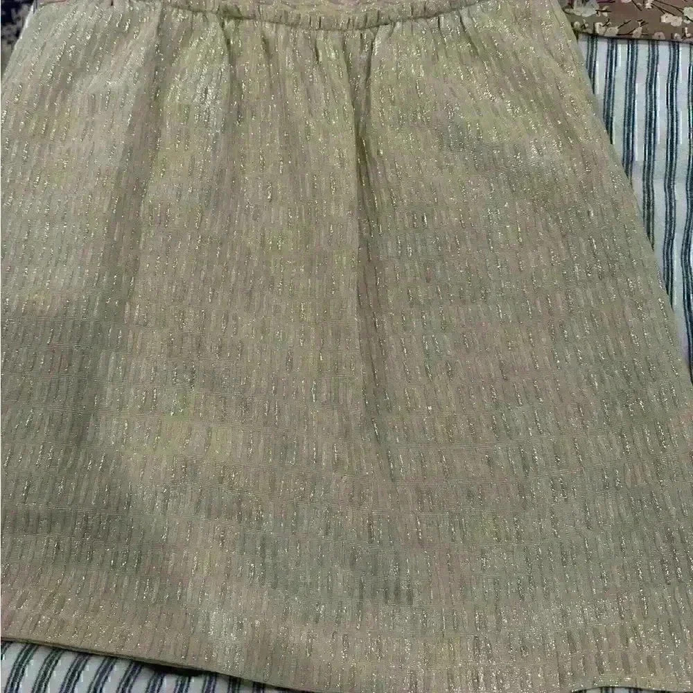Talbots gold sparkle skirt, new with tags       - Picture 7 of 7
